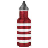 PixDezines verstelbare witte strepen/doe-het-zelf Waterfles (Links)