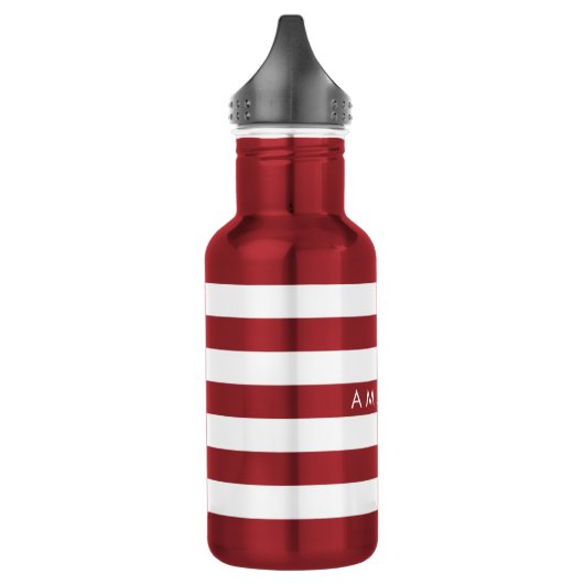 PixDezines verstelbare witte strepen/doe-het-zelf Waterfles (Links)