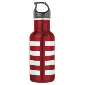 PixDezines verstelbare witte strepen/doe-het-zelf Waterfles (Achterkant)