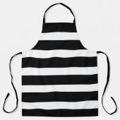 PixDezines Verstelbare zwart-witte strepen Schort (Voorkant)