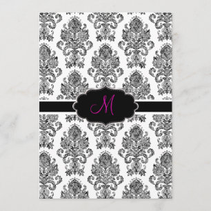 PixDezines Victoriaans Damask/Black+White/DIY kleu Kaart