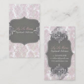 PixDezines Victoriaans Damask/DIY achtergrondkleur Visitekaartje (Voorkant / Achterkant)