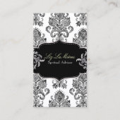 PixDezines Victoriaans Damask/DIY kleur Visitekaartje (Voorkant)