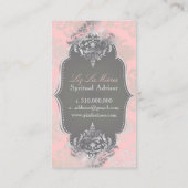 PixDezines Victoriaans Damask/DIY kleur Visitekaartje (Achterkant)