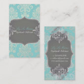 PixDezines Victoriaans Damask/DIY kleur Visitekaartje (Voorkant / Achterkant)