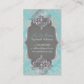 PixDezines Victoriaans Damask/DIY kleur Visitekaartje (Achterkant)