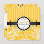 PixDezines Victoriaans Roos+Stripes/DIY-kleur Kaart (Voorkant / Achterkant)