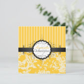 PixDezines Victoriaans Roos+Stripes/DIY-kleur Kaart (Staand voorkant)