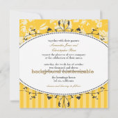 PixDezines Victoriaans Roos+Stripes/DIY-kleur Kaart (Achterkant)