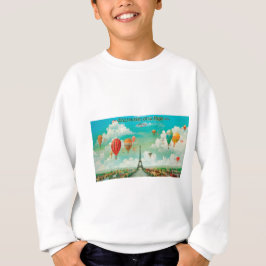PixDezines vintage ballonnen/eiffeltoren/parijs T-shirt