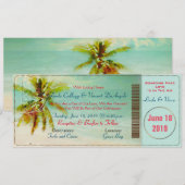 PixDezines Vintage Beach Instapass Kaart (Voorkant / Achterkant)