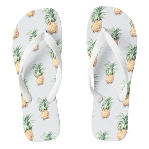 PixDezines Vintage Botanisch/Pineapple/Redoute Teenslippers