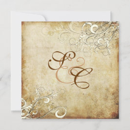 PixDezines VINTAGE CREAM ZWIRLS/Faux Parchment Kaart