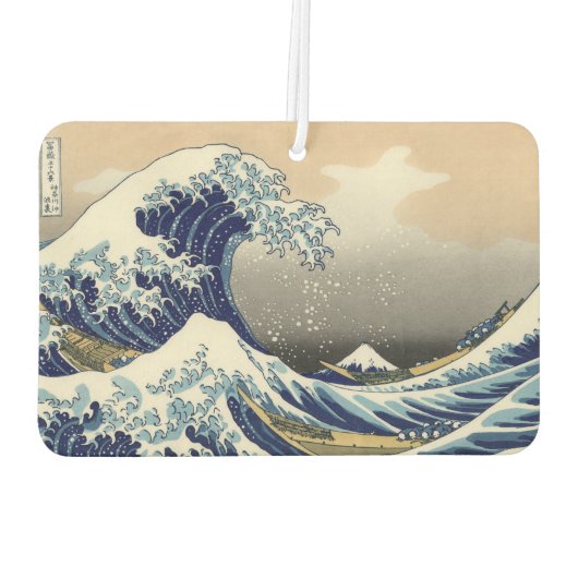 PixDezines Vintage, Great Wave, Hokusai Luchtverfrisser (Achterkant)