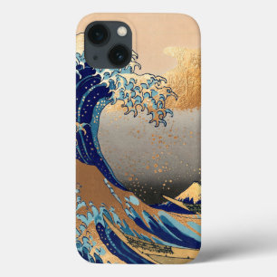 PixDezines Vintage Grote Golf Hokusai 葛飾北斎の神奈川沖浪 iPhone 13 Hoesje