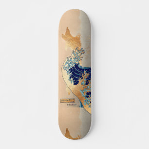 PixDezines Vintage Grote Golf Hokusai 葛飾北斎の神奈川沖浪 Skateboard