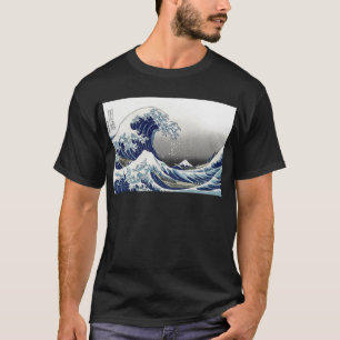PixDezines Vintage, Grote Golf, Hokusai 葛飾北斎の神奈川沖浪 T-shirt