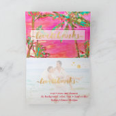 PixDezines Vintage Hawaï/Dank u Bedankkaart (Binnen)