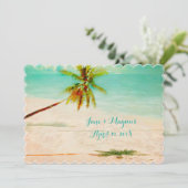 PixDezines Vintage Hawaïaans strand/turquoise Kaart (Staand voorkant)