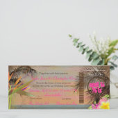 PixDezines vintage instapkaart/paradijsvogel Kaart (Staand voorkant)