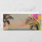 PixDezines vintage instapkaart/paradijsvogel Kaart (Achterkant)