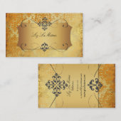 PixDezines Vintage Josephine Damask Visitekaartje (Voorkant / Achterkant)