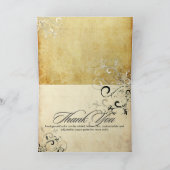 PixDezines Vintage Krullen/Huwelijk Bedankt (Binnen)