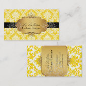 PixDezines vintage la paloma damask Visitekaartje (Voorkant / Achterkant)