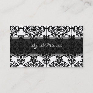 PixDezines vintage leila damast/DIY achtergrond Visitekaartje