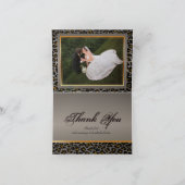 PixDezines VINTAGE LEOPARD/GRAFISCHE ACHTERGROND Bedankkaart (Binnen)