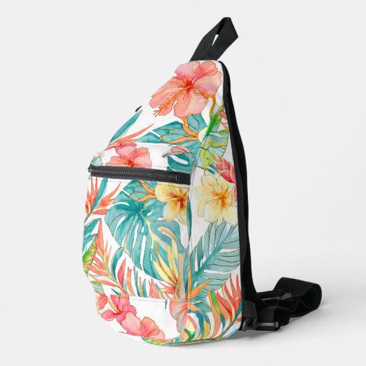 PixDezines Vintage Lush H2 Hawaï Sling Bag (Rechterhoek)