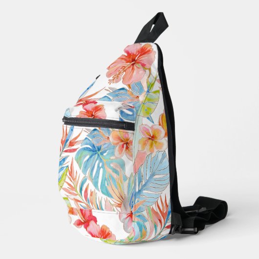 PixDezines Vintage Lush H2 Hawaï Sling Bag (Rechterhoek)