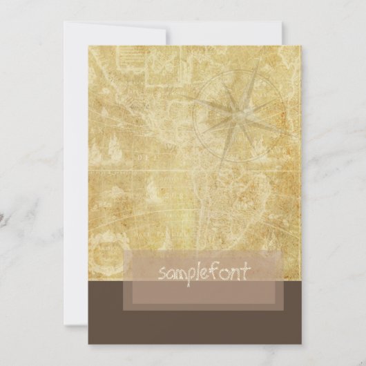 PixDezines Vintage Nauticale Kaart+kompas (Voorkant)