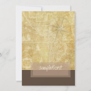 PixDezines Vintage Nauticale Kaart+kompas