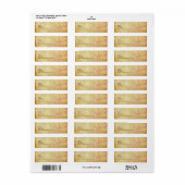 PixDezines Vintage Parelmoer Krullen Etiket (Full Sheet)