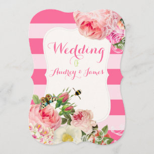 PixDezines vintage rozen/pioenrozen/primula Kaart