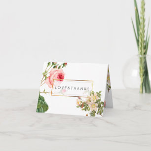 PixDezines Vintage Rozen/Redoute/Dank u Bedankkaart