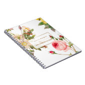 PixDezines Vintage Rozen/Redoute Notitieboek (Rechterzijde)
