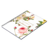 PixDezines Vintage Rozen/Redoute Notitieboek (Linkerzijde)