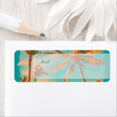 PixDezines vintage strand scène Etiket (Insitu)