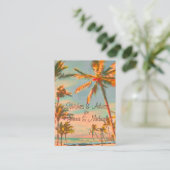 PixDezines Vintage Strand Scene Wensen + Advies (Staand voorkant)