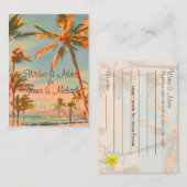 PixDezines Vintage Strand Scene Wensen + Advies (Voorkant / Achterkant)