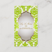 PixDezines vintage versailles damask Visitekaartje (Achterkant)