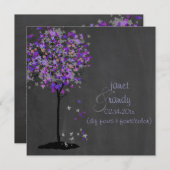 PixDezines violet/esdoorn boom/kalkboard Kaart (Voorkant / Achterkant)