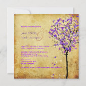 PixDezines VIOLET MAPLE TREE/FAUX PARCHMENT Kaart (Achterkant)