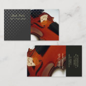 PixDezines viool/doe-het-zelf kleur Visitekaartje (Voorkant / Achterkant)