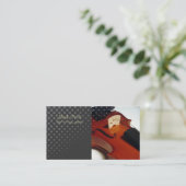 PixDezines viool/doe-het-zelf kleur Visitekaartje (Staand voorkant)