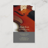 PixDezines Viool/doe-het-zelf kleur/visitekaartjes Visitekaartje (Achterkant)