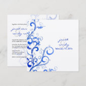 PixDezines Vlaanderen/zwenkblad/blauw/lila Kaart (Voorkant / Achterkant)