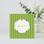 PixDezines vlakke strepen/diy kleur/groen Kaart (Staand voorkant)